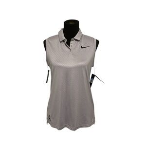 NWT Nike Stripe Block Polo Grey (M)